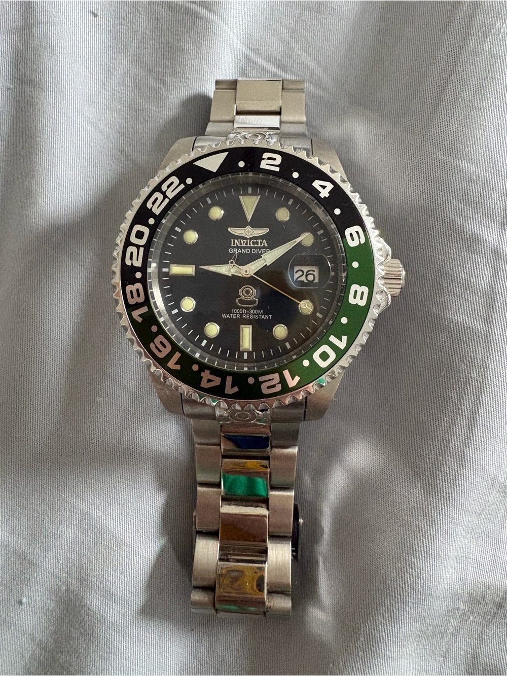 INVICTA Pro Diver Automatic Black Dial Sprite Bezel Men's Watch